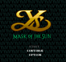 Ys IV - Mask of the Sun (English translation) Title Screen